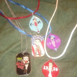 Betty boop dog tag jewelry